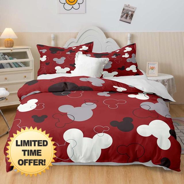 GREGG Anime Mouse Bedding Set Cute Cartoon Bedroom Comforter Sets for Boys Girls
