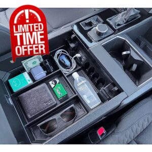 TOPINSTALL Center Console Storage Tray Compatible with 2022 2023 Tundra