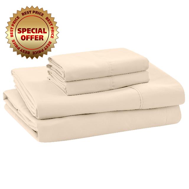 Modern Threads Soft Microfiber Solid Sheets - Luxurious Microfiber Bed Sheets - Includes Flat Sheet