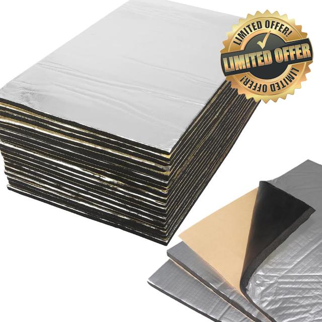 Car Heat Sound Deadening Insulation Mat (12PCS-12.92sqft