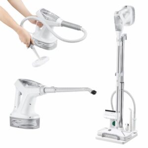Hapyvergo Steam Mop Cleaner Handheld Steamer for Cleaning Combo with Stand 24 In 1 for Hardwood Laminate Floor