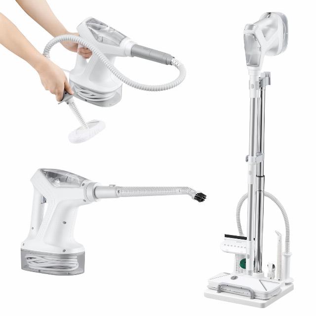 Hapyvergo Steam Mop Cleaner Handheld Steamer for Cleaning Combo with Stand 24 In 1 for Hardwood Laminate Floor