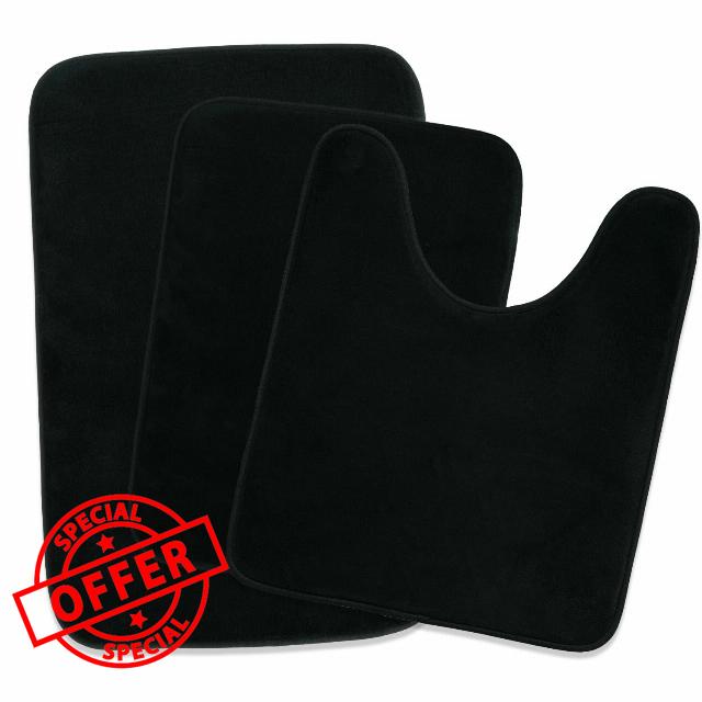 AINAHYVA Memory Foam Bath Mat Rug 3 Piece Set