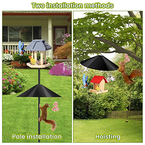 Bird House Guard for Outdoor Shepherd’s Hook