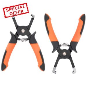 PLATATO 2 PCS Fuel Line Disconnect Tool Set Includes 40 Degree and 85 Degree Connector Pliers for Auto Maintenance