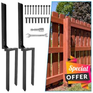 Heavy Duty Steel Fence Post Repair Stakes