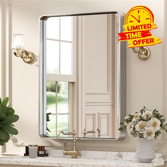 Suidia 22x30 Inch Wall Mirror for Bathroom