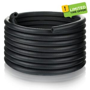 Pangda 20ft Fuel Line Hose NBR Rubber Hose Fuel Hose 300PSI Boat Fuel Line for Small Engine Fuel Systems (5/16 Inch)