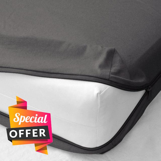 Zipper Fitted Sheet - Brushed Hotel Quality Bottom Sheet 10" inch Extra Deep Pocket Soft Microfiber -Shrinkage and Fade Resistant-Easy Care -1 Fitted Sheet Only (Dark Grey Solid King Size)