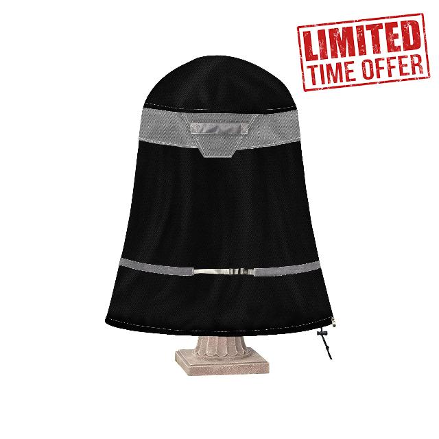 Garden Fountain Cover Oxford Waterproof Fountain Cover for Winter Outdoor Garden Fountain Statue Protective Cover Winter Water Resistant Outdoor Patio