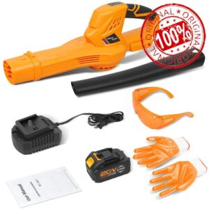 Cordless Leaf Blower - 20V Leaf Blower Cordless with Battery & Charger