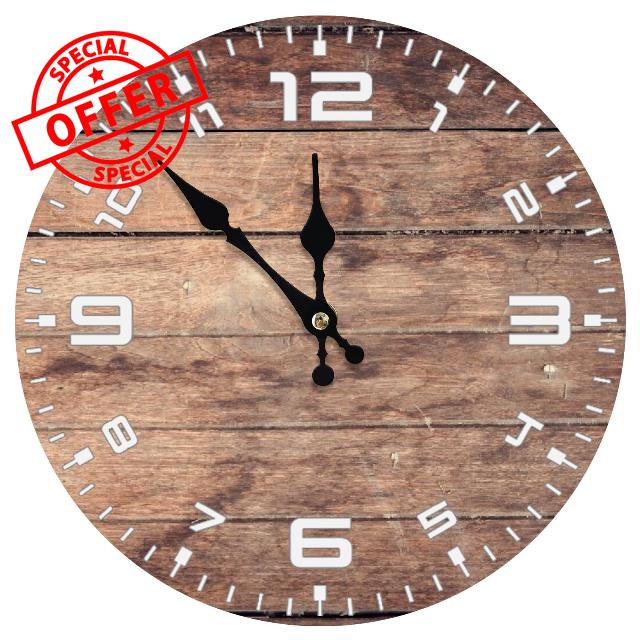 Dujupu Outdoor Clocks for Patio Wall Clock 12 Inch Modern Style Round Wall Clocks Battery Operated with Silent Quartz Mechanism Non-Ticking Clock Home Decor for Bedroom Living Room Kitchen Office