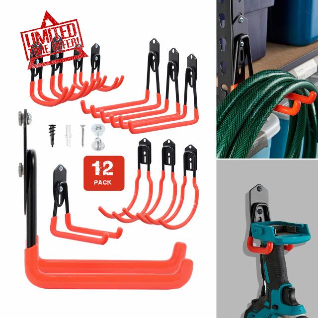 Wallmaster Garage Hooks Organizer Kit