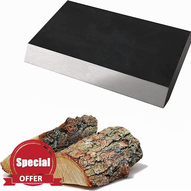 SIMOND STORE - Wood Splitting Wedges Steel 6" X 4" X 1" - Log Splitter Manual - Kindling Splitter for Wood - Fire Pit Solo Stove Firewood Splitter Wedge - Log Splitting Wedge