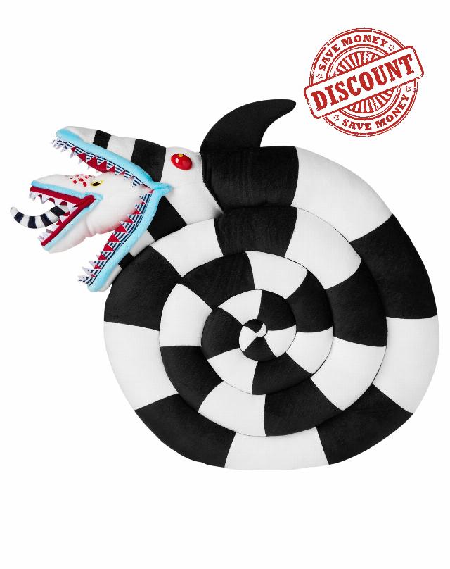 Spirit Halloween Beetlejuice Sandworm Pillow | Officially Licensed | Home Décor | Beetlejuice Collectible