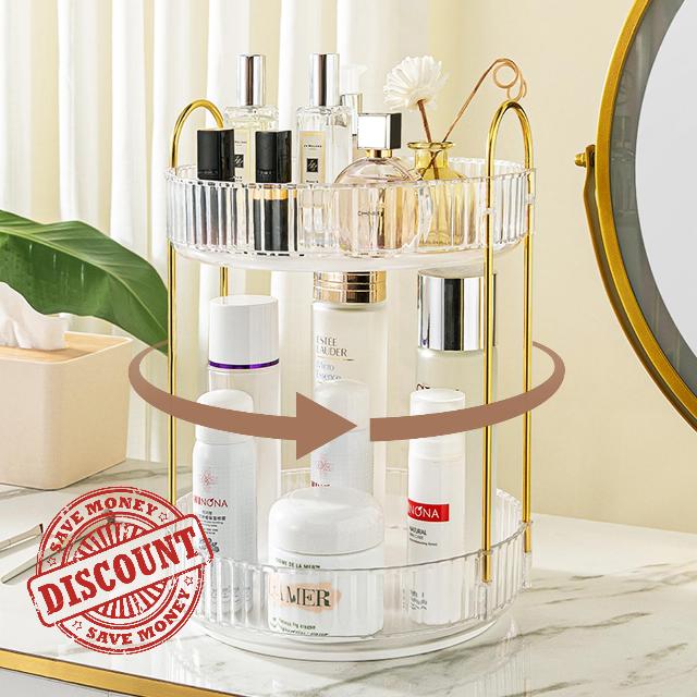 TRIWIND 360 Rotating Makeup Organizer Skincare Organizers Vanity