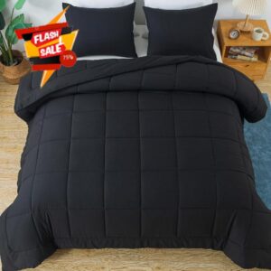 HOXXME Queen Size Comforter Set Black