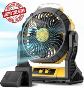 Geek Aire Portable Camping Fan with Lights