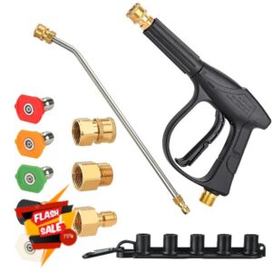 Winpull Pressure Washer Gun 4350 PSI with 15 Inch Replacement Extension Wand
