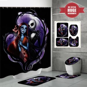 Nightmare Before Christmas Shower Curtains for Bathroom Sets