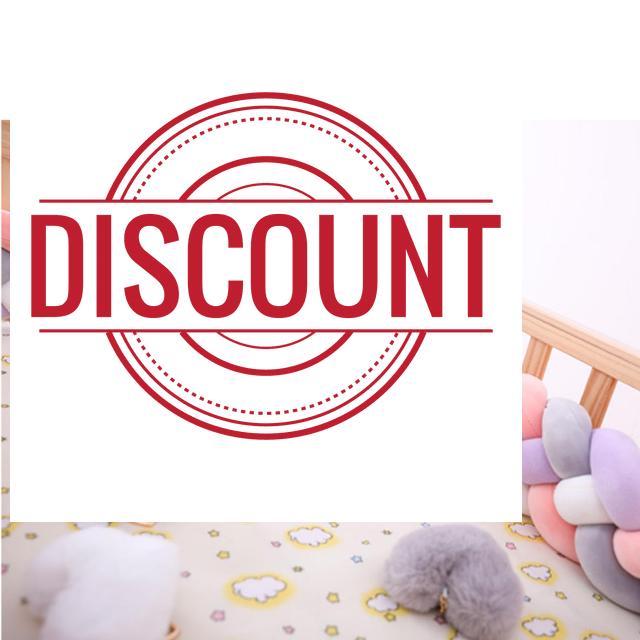 EvikOo 4 Shares Braided Cot Bumper Cushion Soft Knot Pillow Cot
