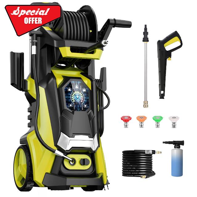 Electric Pressure Washer 4200 PSI 2.8 GPM Power Washers Electric Powered with Three Modes of Touch Screen Adjustable Pressure