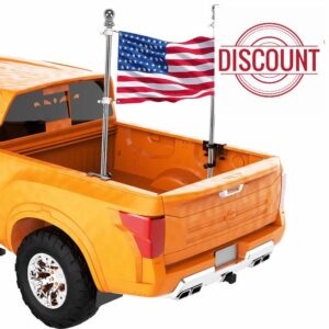 Universal Pick-up Truck Flagpole Mount in Bed