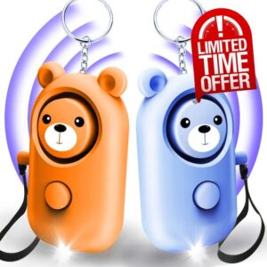 Personal Alarm Safety Keychain 2 Pack