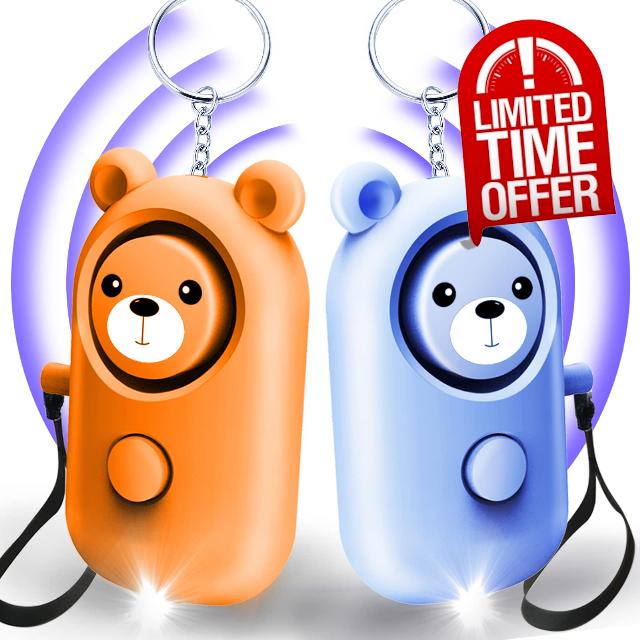 Personal Alarm Safety Keychain 2 Pack