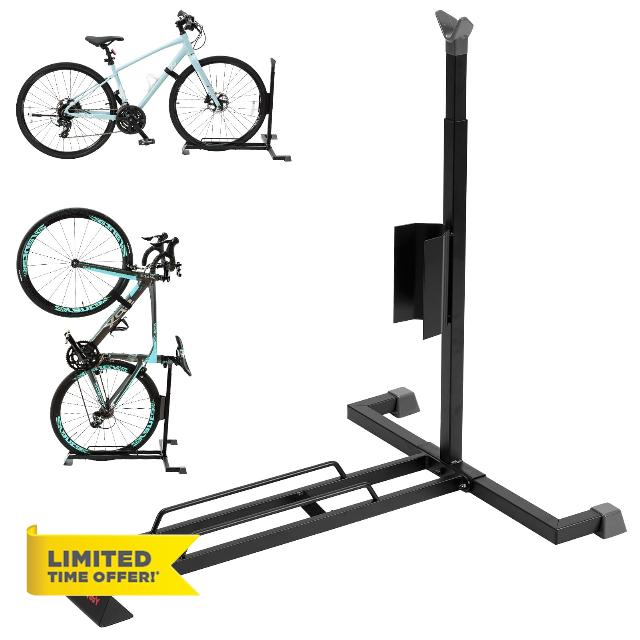 Bike Stand for Vertical and Horizontal Bike Storage