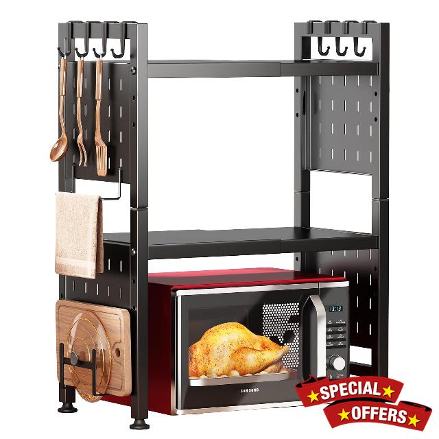 Kitstorack Adjustable Microwave Stand