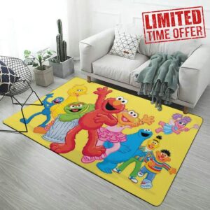 Cartoon Characters Game Area Rug