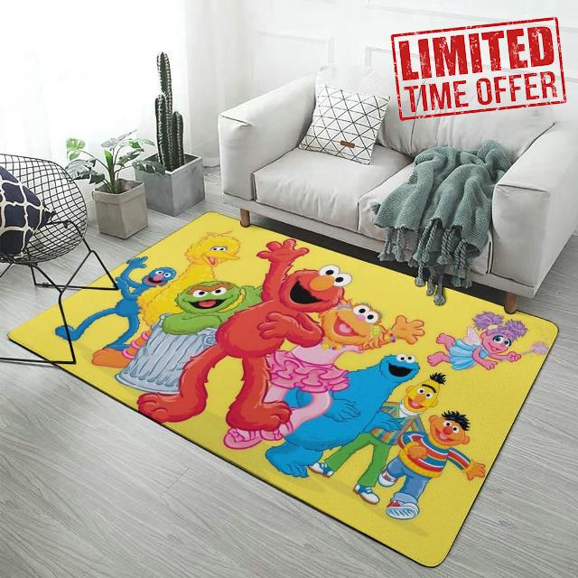 Cartoon Characters Game Area Rug
