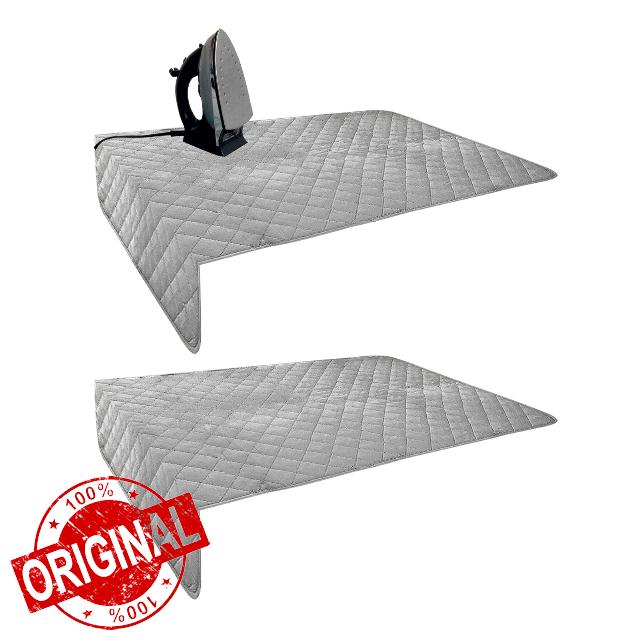 2Pcs Magnetic Ironing Mat Blanket Ironing Board Replacement Heat Resistant Ironing Blanket Portable Magnetic Mat Ironing Mat Replacement Washer Dryer Desktop Laundry Clothes Cover (33.5 * 19