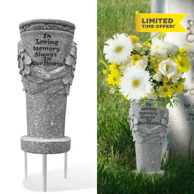 DTESL Cemetery Grave Flower Vasewith Spikes