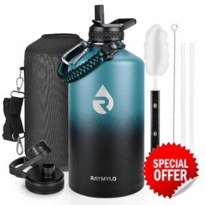 RAYMYLO One Gallon Water Bottle Insulated