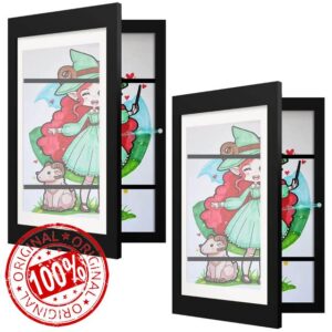 SanerDirect 2 Pack Kid's Art Frame Front Opening