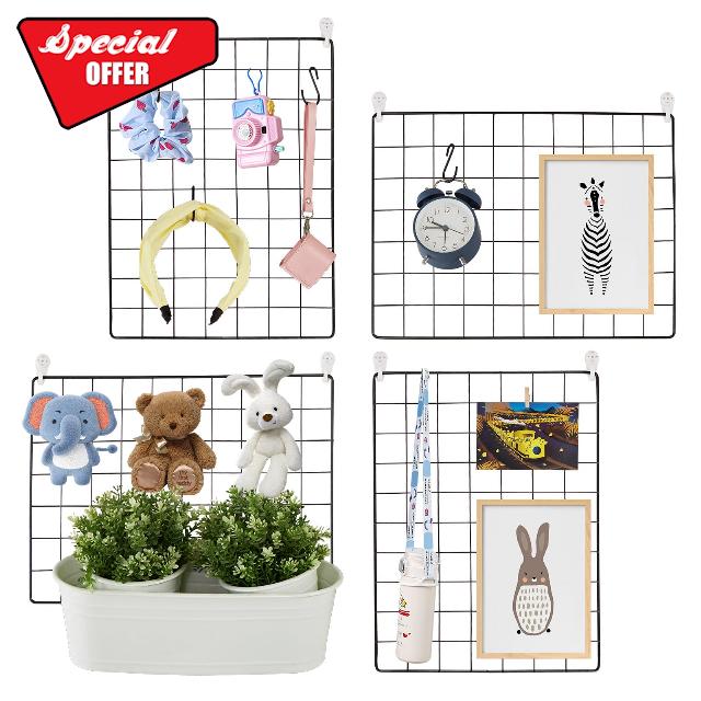VEVOR Panels 4 Packs Wire Wall Grid for Photo Pictures Display