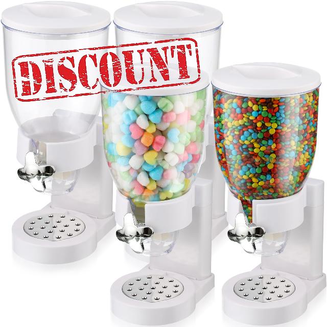 Tradder 4 Pcs Cereal Dispenser Countertop