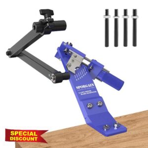 [Updated] Lawn Mower Blade Sharpener 15&deg;-45&deg; Adjustable Frame with Ball Bearing Manufacture Handle for Right & Left Hand Blades