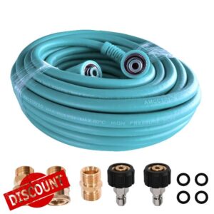 4000 PSI Pressure Washer Hose 100ft M22 14mm Thread