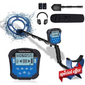 PalliPartners Metal Detectors for Adults Waterproof - Professional Higher Accuracy Gold Detector with LCD Display