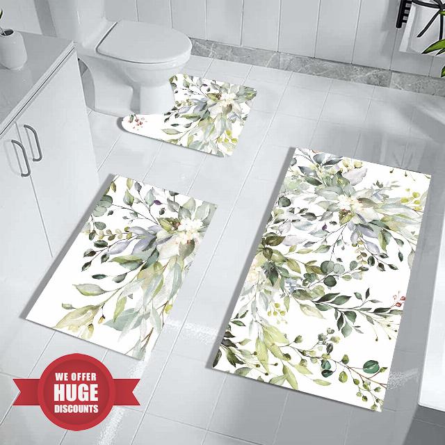 Bathroom Mats Rugs Sets 3 Piece