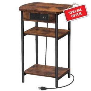 Hzuaneri End Table with Charging Station
