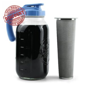 LIVEBAY Cold Brew Mason Jar Iced Coffee Maker