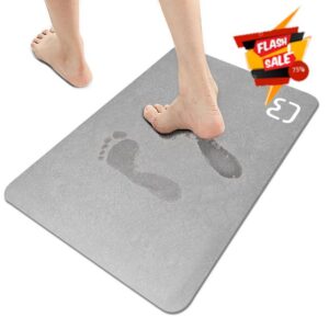 Esycooying Simple-Thin Diatomaceous Bath Mat Bathtub mat