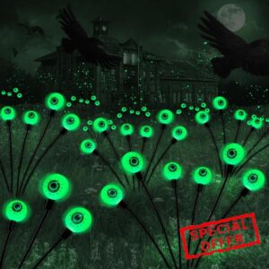 BeHiller Halloween Decorations Outdoor Solar Scary Eyeball Lights