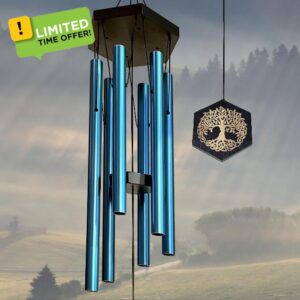 Eiryhope Wind Chimes for Outside-Memorial Wind Chime with Tree of Life