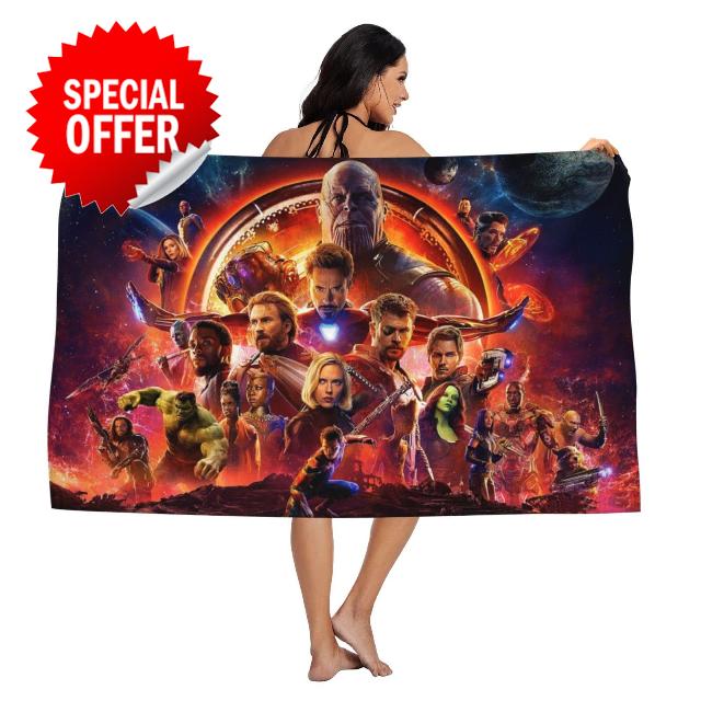 HESTAY Aven gers Beach Towel Microfiber Quick Drying Absorbent Bath Towel Suitable for Sports Swimming Camping Yoga 31.5 * 51" (Aven gers 1)