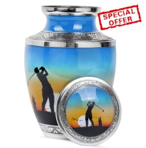 Metal Urn Box - Urn Boxes for Human Ashes Adult - Cremation Urns for Adult Ashes Men - Cremation Boxes for Human Ashes - Funeral Decorations - Cremation Urn Human